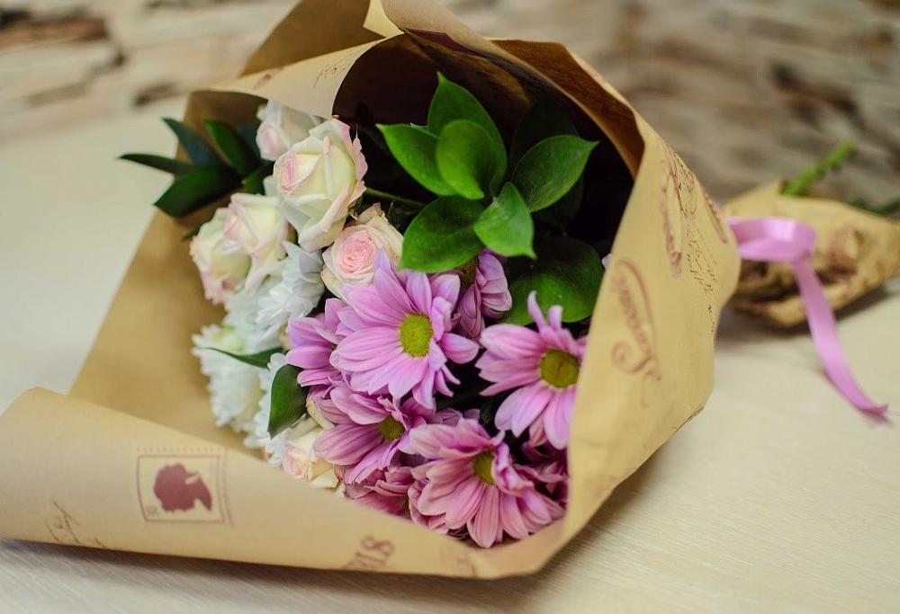 Букет цветов из: Розы и Хризантемы в Полысаево