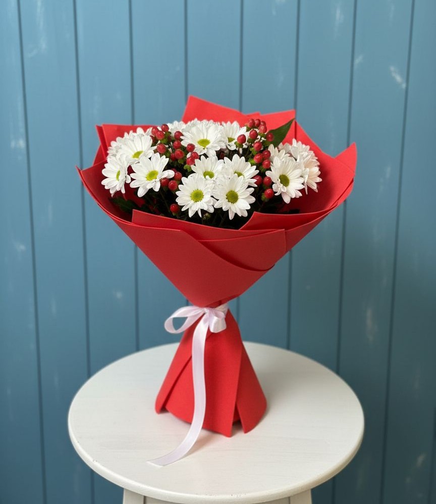 Букет цветов из: Хризантемы в Полысаево