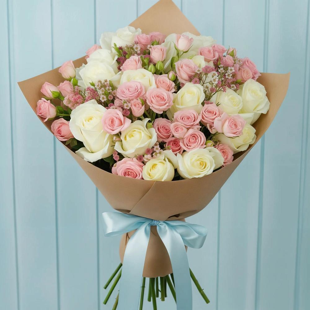 Букет цветов из: Розы в Полысаево