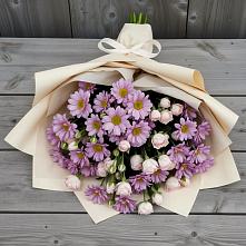 Букет цветов из:  Розы и Хризантемы в Полысаево