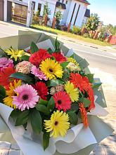 Букет цветов из:  Герберы #REPLACE_PRED# Полысаево