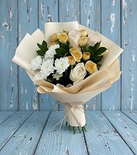 Букет цветов из:  Розы и Хризантемы в Полысаево
