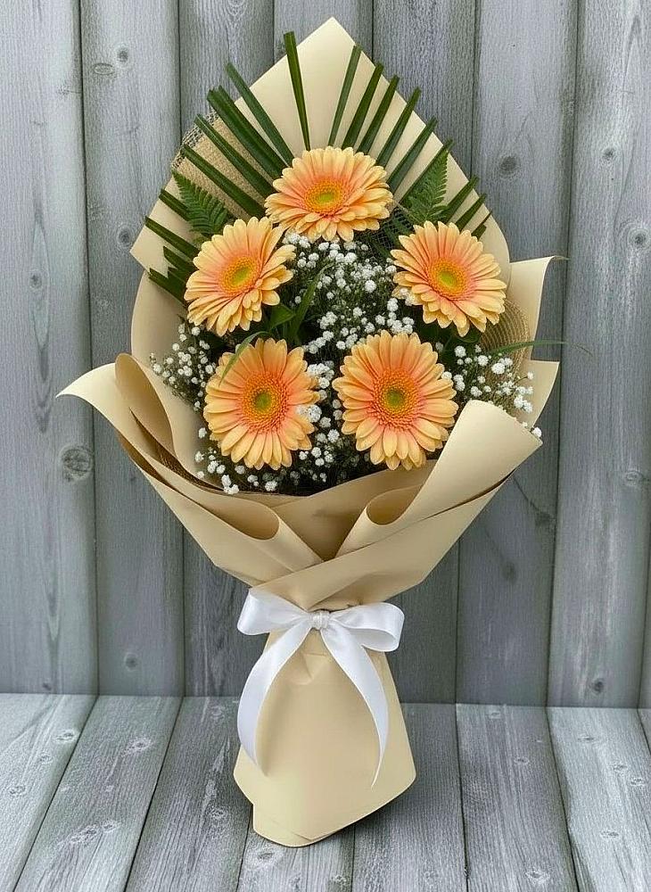 Букет цветов из: Герберы в Полысаево