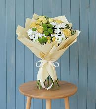 Букет цветов из:  Хризантемы и Розы в Полысаево