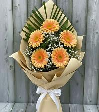 Букет цветов из:  Герберы в Полысаево