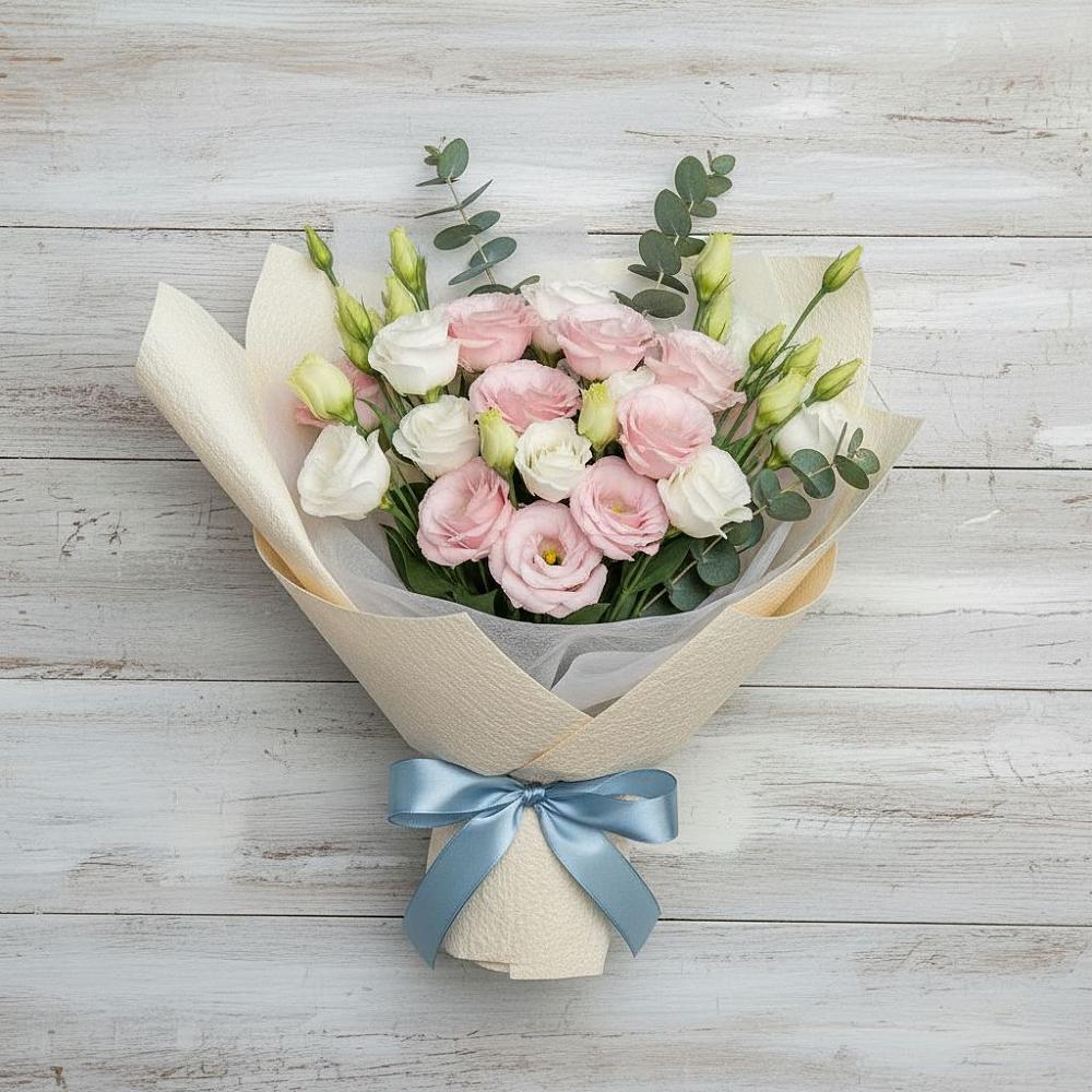 Букет цветов из: Лизиантусы в Полысаево